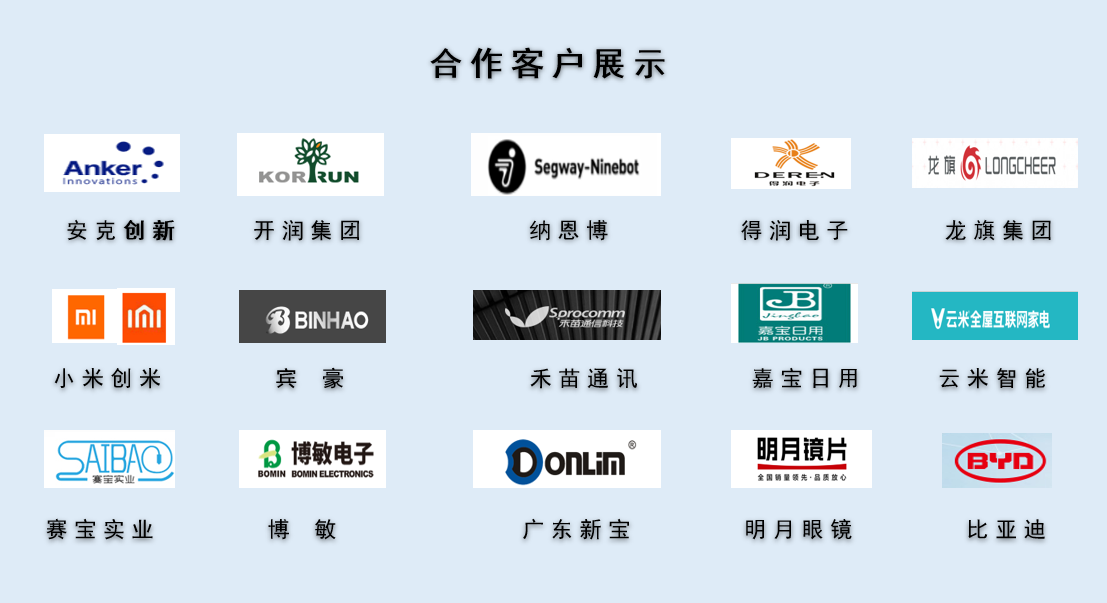 CPE磨砂膠袋，久信達(dá)部分客戶展示(圖1)